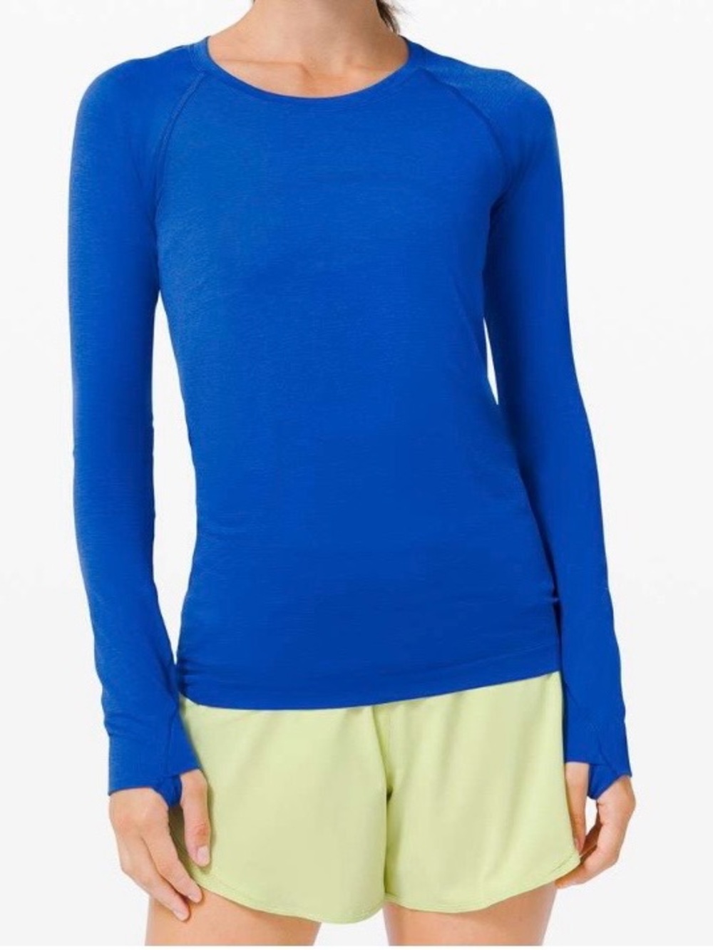 lululemon athletica Swiftly Tech Long Sleeve 2.0 Cerulean Blue-Size 6